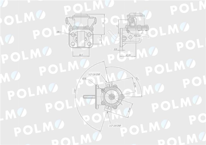 Pompa zasilająca 3118234R91 2641A074 POLMO