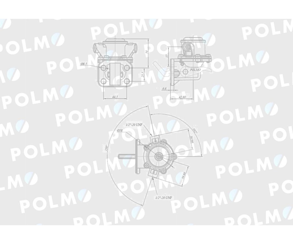 Pompa zasilająca 3118234R91 2641A074 POLMO