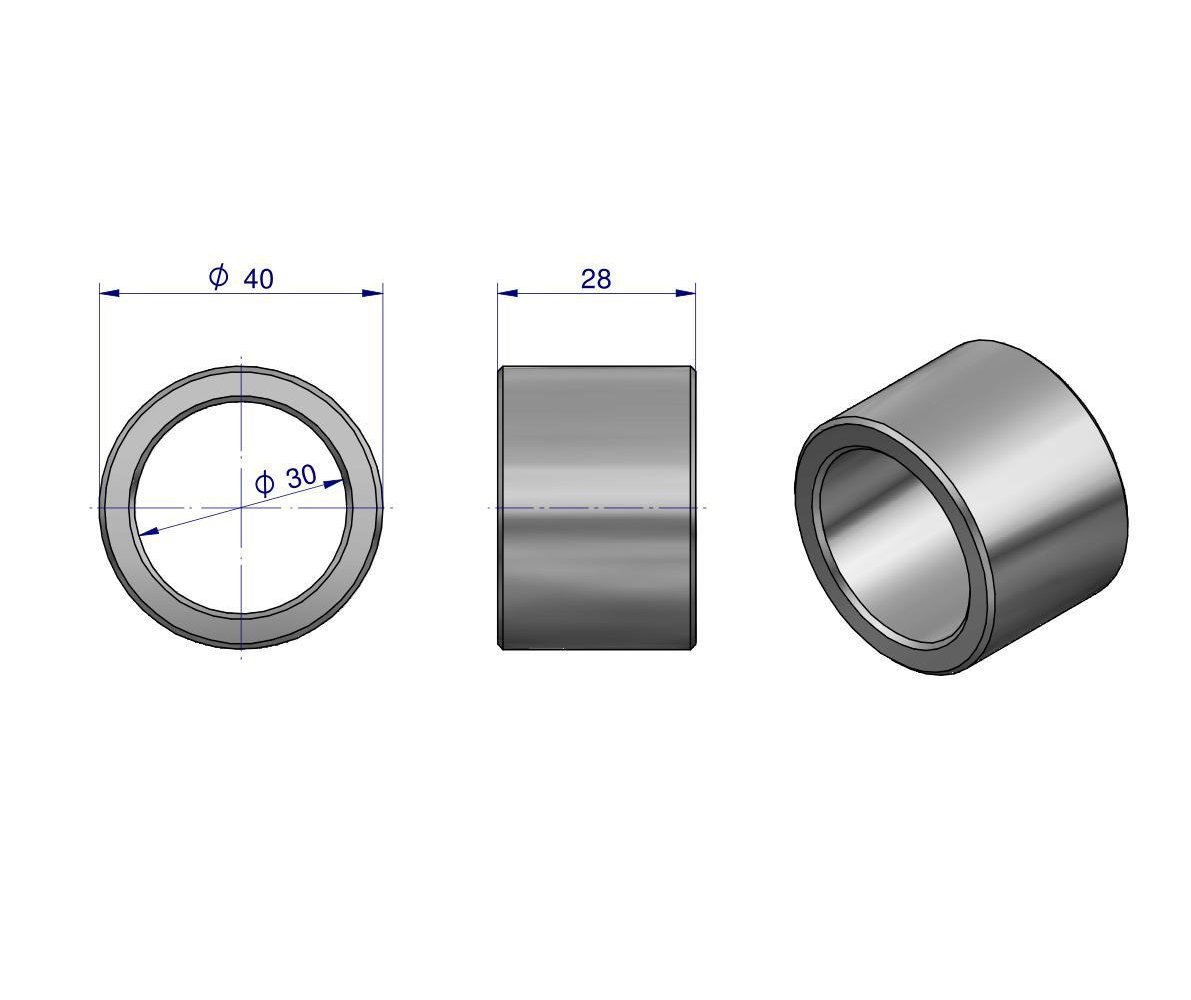 Tulejka obudowy mechanizmu kierowniczego wąska C-330