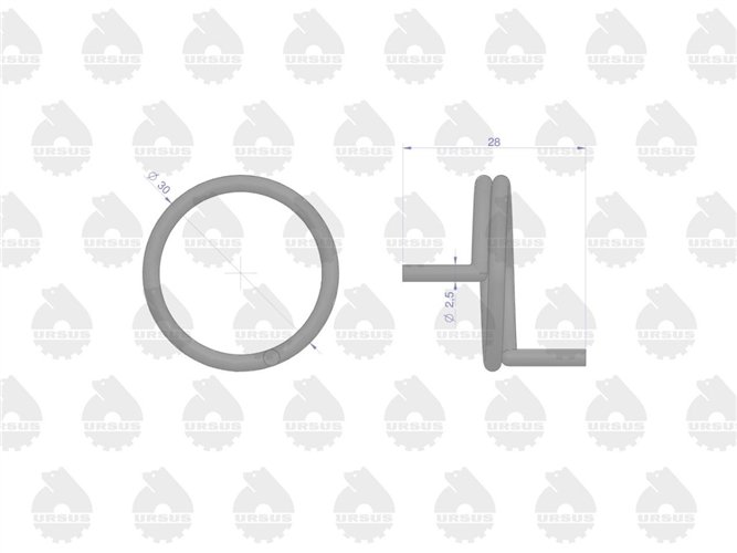 Sprężyna zapadki hamulca ręcznego sprzedawane po 10 C-330 ORYGINAŁ URSUS