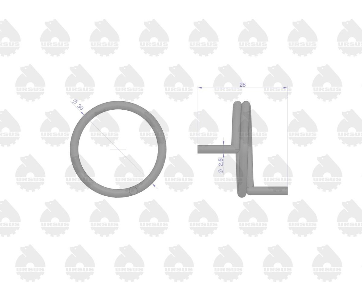 Sprężyna zapadki hamulca ręcznego sprzedawane po 10 C-330 ORYGINAŁ URSUS