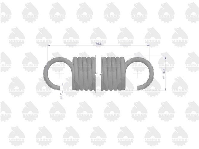 Sprężyna tulei wyciskowej sprzęgła sprzedawane po 10 C-330 ORYGINAŁ URSUS