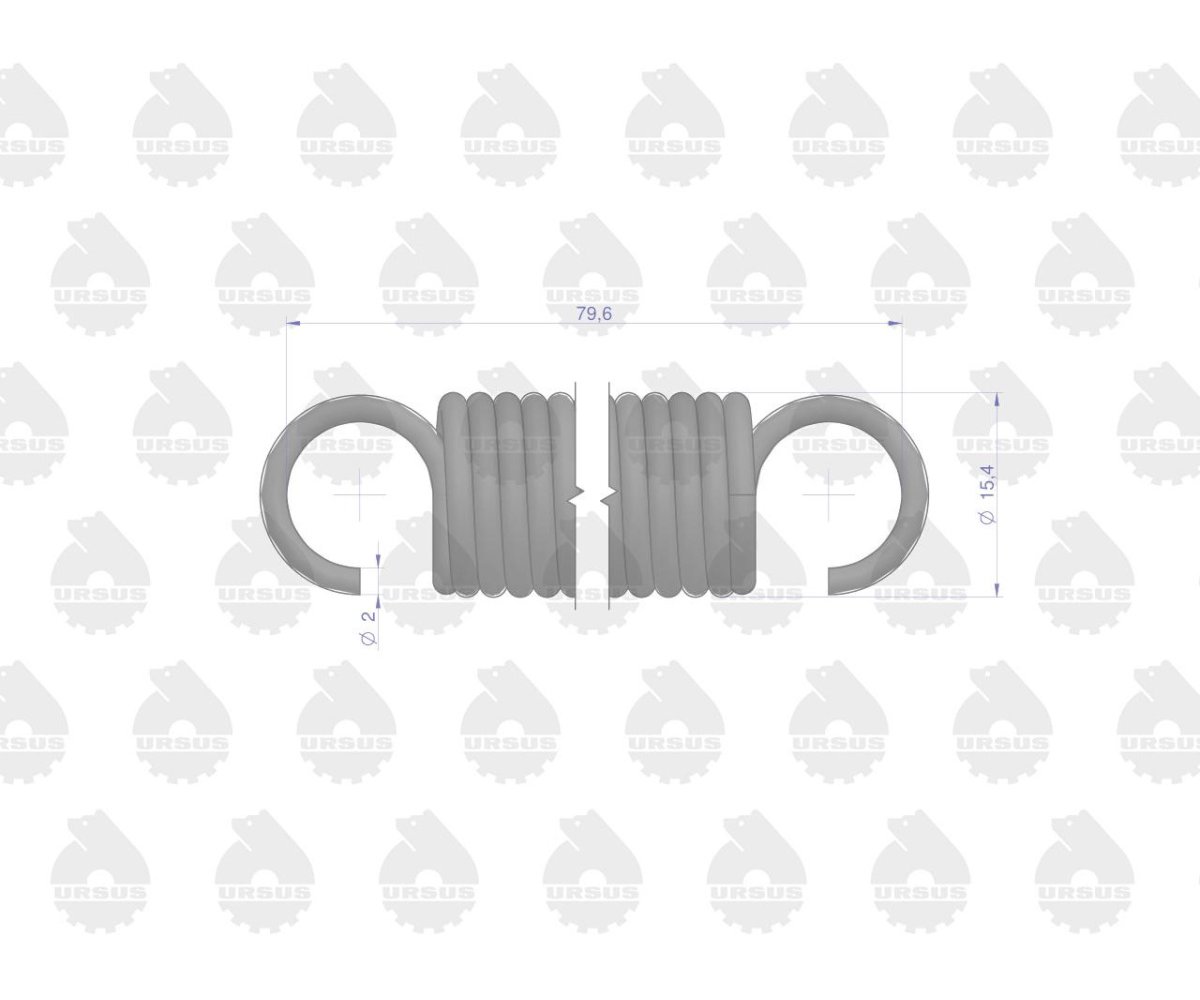 Sprężyna tulei wyciskowej sprzęgła sprzedawane po 10 C-330 ORYGINAŁ URSUS