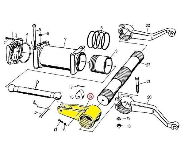 Dźwignia główna podnośnika C-330