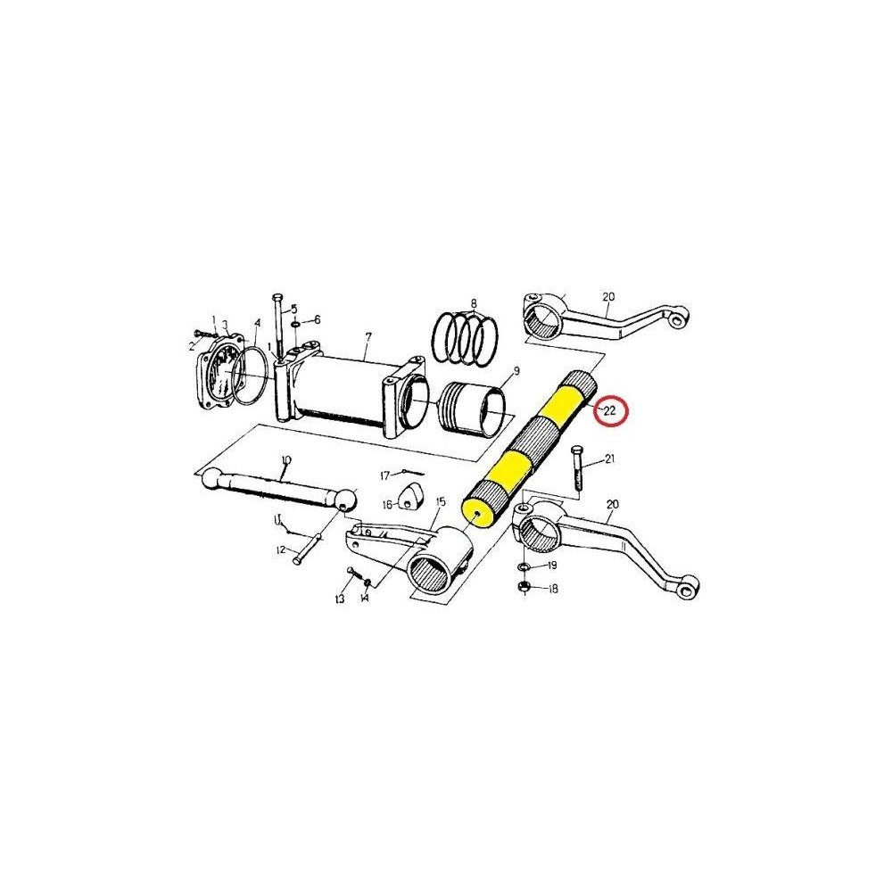 Wał podnośnika C-330 ORYGINAŁ URSUS