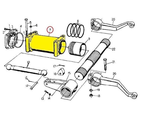 Cylinder korpusu podnośnika C-330