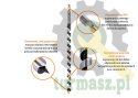 Wiertło do drewna kręte - świder 14x460 mm / TEGER