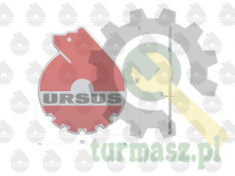 Emblemat. naklejka wypukła 3D-w3 ORYGINAŁ URSUS ( sprzedawane po 4 )