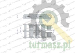 Łańcuch rolkowy 20B-2 (R2 1.1/4) 5 m Waryński