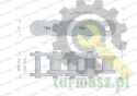 Łańcuch rolkowy wzmocniony przemysłowy 12AH-1 ANSI A 60H (R1 3/4) 2.5m Waryński