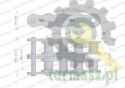 Łańcuch rolkowy wzmocniony przemysłowy 20AH-2 ANSI A 100H (R2 1.1/4) 5 m Waryński