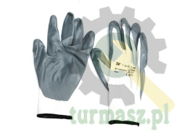 Rękawice robocze powlekane nitrylem CE rozmiar 10 Teger (sprzedawane po 12 szt)