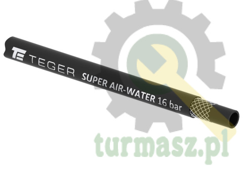 Wąż do sprężonego powietrza i wody SUPER AIR-WATER - DN08 - 16 bar / 1.6 Mpa TEGER (sprzedawane po 20m)