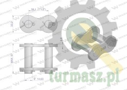 Zamek łańcucha 24B-1 (R1 1.1/2) Waryński ( sprzedawane po 2 )