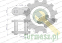 Zamek łańcucha przemysłowy Z10AH-1 ANSI A 50H (R1 5/8) Waryński ( sprzedawane po 10 )