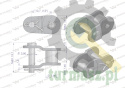 Półogniwo łańcucha wzmocnione P08A-1 ANSI A 40 (R1 1/2) Waryński ( sprzedawane po 10 )
