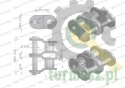 Półogniwo łańcucha wzmocnione P10A-2 ANSI A 50 (R2 5/8) Waryński ( sprzedawane po 5 )