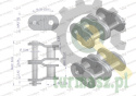 Półogniwo łańcucha wzmocnione P12A-2 ANSI A 60 (R2 3/4) Waryński ( sprzedawane po 5 )