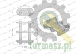 Zamek łańcucha 06B-2 (R2 3/8) Waryński ( sprzedawane po 10 )