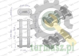 Zamek łańcucha Z06B-3 (R3 3/8) Waryński ( sprzedawane po 5 )