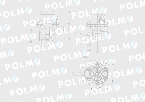 Pompa zasilająca 04231021. F150204710012 POLMO Pompa zasilająca 04231021. F150204710012 POLMO