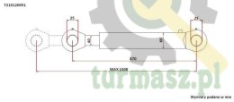 Cylinder hydrauliczny jednostronnego działania CN2F-40/630Z+U Tur 1,2 Kraj