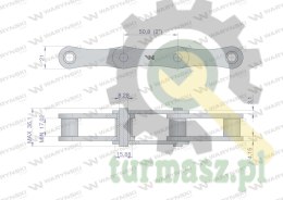 Łańcuch 216B-3Ps zastosowanie Prasa Rolująca Krone 9220100 Waryński