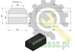 Resor. odbój gumowy 50x60x110 Przyczepa HL 69941225380