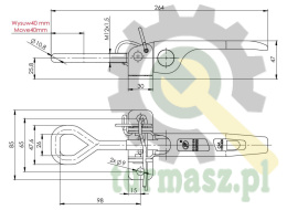 Spinacz zaczep do burt ZB-15 1190kg zastosowanie przyczepka SPP