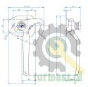 Spinacz zaczep do burt lewy nowy model ZB-16-03 800kg zastosowanie przyczepka SPP