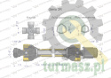 Wał przegubowo-teleskopowy 1010-1560mm 460Nm sprzęgło zapadkowe CE 2020 seria 3R WARYŃSKI