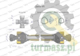 Wał przegubowo-teleskopowy 460-680mm 540Nm CE 2020 seria 4R Waryński