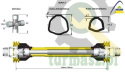 Wał przegubowo-teleskopowy 510-710mm 830N CE seria 6 AKSAN