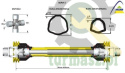 Wał przegubowo-teleskopowy 710-1050mm 620Nm CE seria 5 AKSAN
