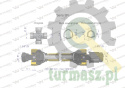 Wał przegubowo-teleskopowy 860-1200mm 460Nm sprzęgło zapadkowe CE 2020 seria 3R WARYŃSKI