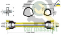 Wał przegubowo-teleskopowy (sprzęgło z kołkiem) 1010-1550mm 620 Nm 60970 CE seria 5 AKSAN