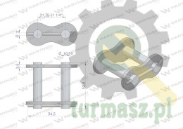 Zamek 20BF16-01 z zawleczką zastosowanie Prasa Rolująca Krone 9222960 Waryński ( sprzedawany po 100 )