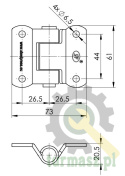 Zawias ZW-02.40 zastosowanie przyczepka SPP