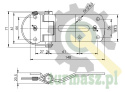 Zawias z kabłąkiem ZW-03.115A zastosowanie przyczepka SPP