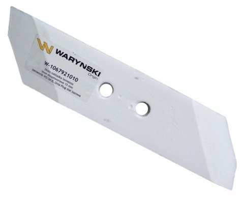 Dłuto nakładka lemiesza lewe dwuotworowe 15 mm zastosowanie VIS/34 XL Unia Pług stal borowa WARYŃSKI Dłuto nakładka lemiesza lewe dwuotworowe 15 mm zastosowanie VIS/34 XL Unia Pług stal borowa WARYŃSKI