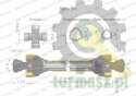 Wał przegubowo-teleskopowy 1210-1650mm 620Nm widłak Z21 60270 CE 2020 seria 5R WARYŃSKI