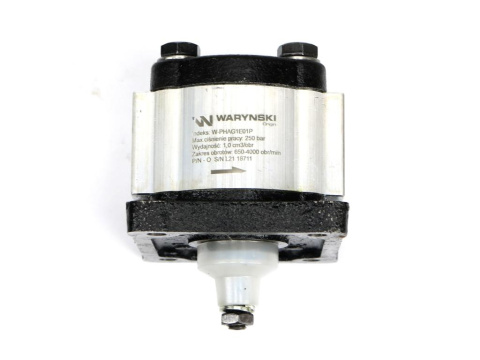 Pompa hydrauliczna zębata 1.0cm3 (grupa 1 - typ europejski) wałek 1:8 przyłącza gwintowane (obroty prawe) max.250 bar Waryński Pompa hydrauliczna zębata 1.0cm3 (grupa 1 - typ europejski) wałek 1:8 przyłącza gwintowane (obroty prawe) max.250 bar Waryński