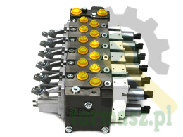 Rozdzielacz 6 sekcyjny (FT 40/40. 80/80. 65/65. 80/80. 65/65. 65/65) 120 l/min. proporcjonalny. LS. opcja dźwigni. 24V DC
