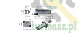 Zestaw (kit) do rozdzielacza hydraulicznego 40l/min - mocowanie linki 