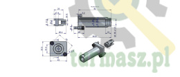 Zestaw (kit) do rozdzielacza hydraulicznego 80l/min - mocowanie linki 