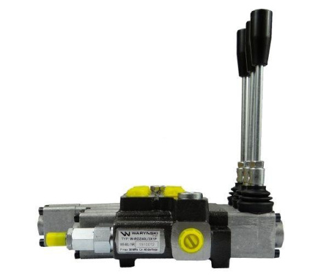 Rozdzielacz hydrauliczny 3-sekcyjny max przepływ 40L 1-sekcja pływająca Waryński Rozdzielacz hydrauliczny 3-sekcyjny max przepływ 40L 1-sekcja pływająca Waryński