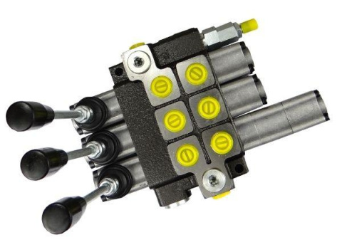 Rozdzielacz hydrauliczny 3-sekcyjny max przepływ 40L 1-sekcja pływająca Waryński Rozdzielacz hydrauliczny 3-sekcyjny max przepływ 40L 1-sekcja pływająca Waryński