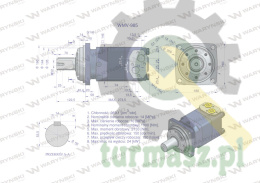 Silnik hydrauliczny orbitalny WMV 985 cm3/obr (140 bar / max.180 bar) Waryński