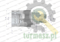 Szybkozłącze hydrauliczne gniazdo z eliminatorem ciśnienia M20x1.5 gwint zew. EURO PUSH-PULL (9100822G) (ISO 7241-A) Waryński