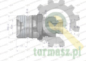 Szybkozłącze hydrauliczne skręcane gniazdo M22x1.5 gwint zewnętrzny 300bar Waryński